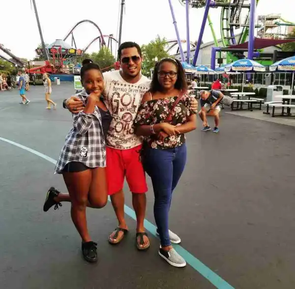 Star Actor, Van Vicker Poses With His Two Cute Daughters In Adorable Photo